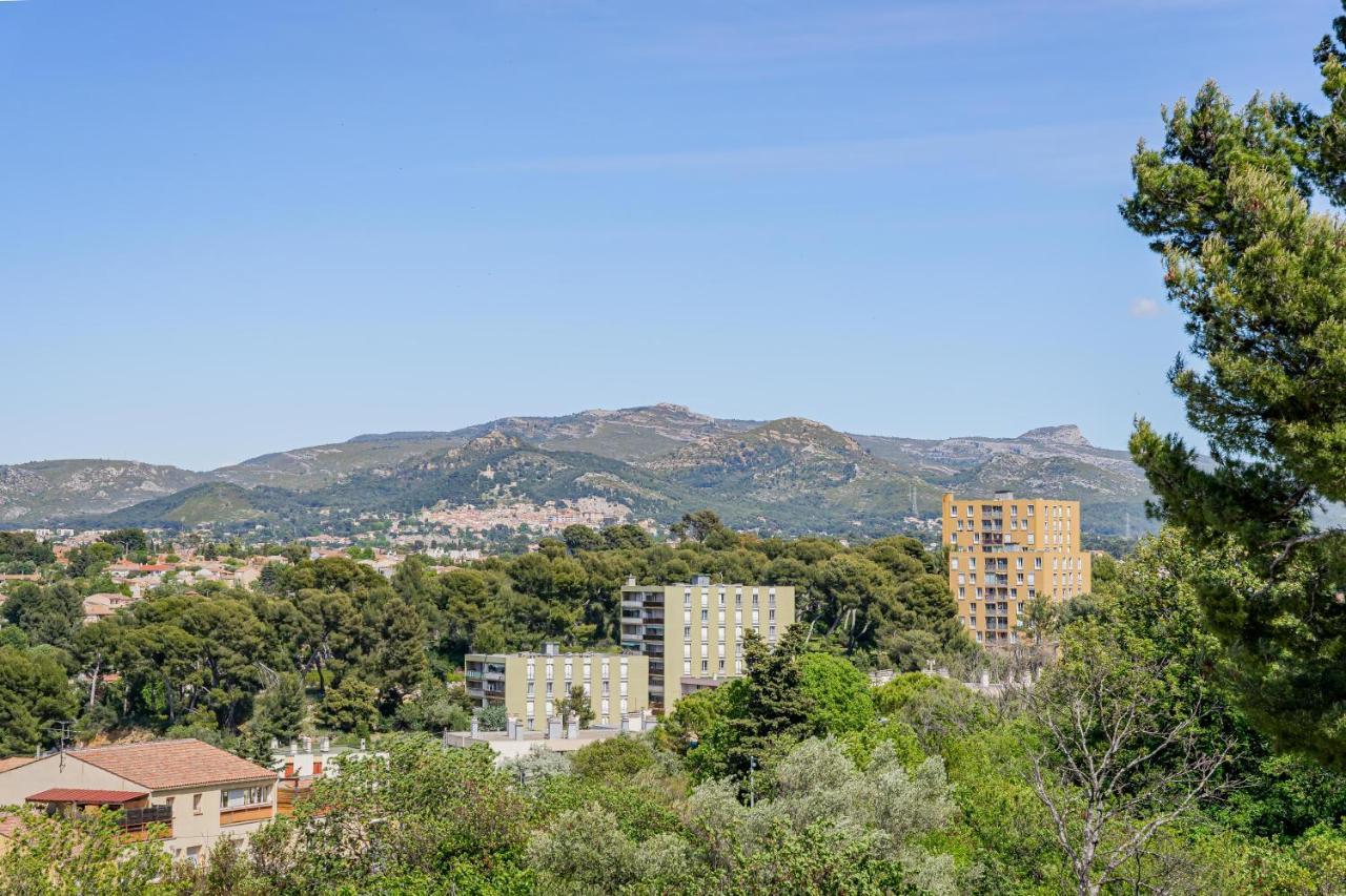 Park & Suites -Wifi-Netflix-Vue Marseille Luaran gambar