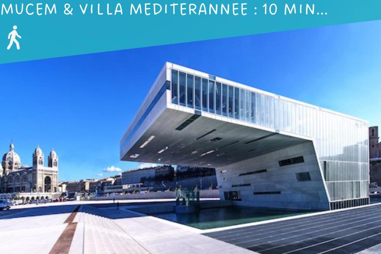 Park & Suites -Wifi-Netflix-Vue Marseille Luaran gambar
