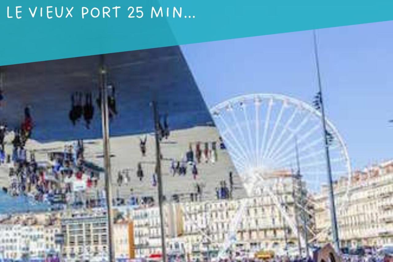 Park & Suites -Wifi-Netflix-Vue Marseille Luaran gambar